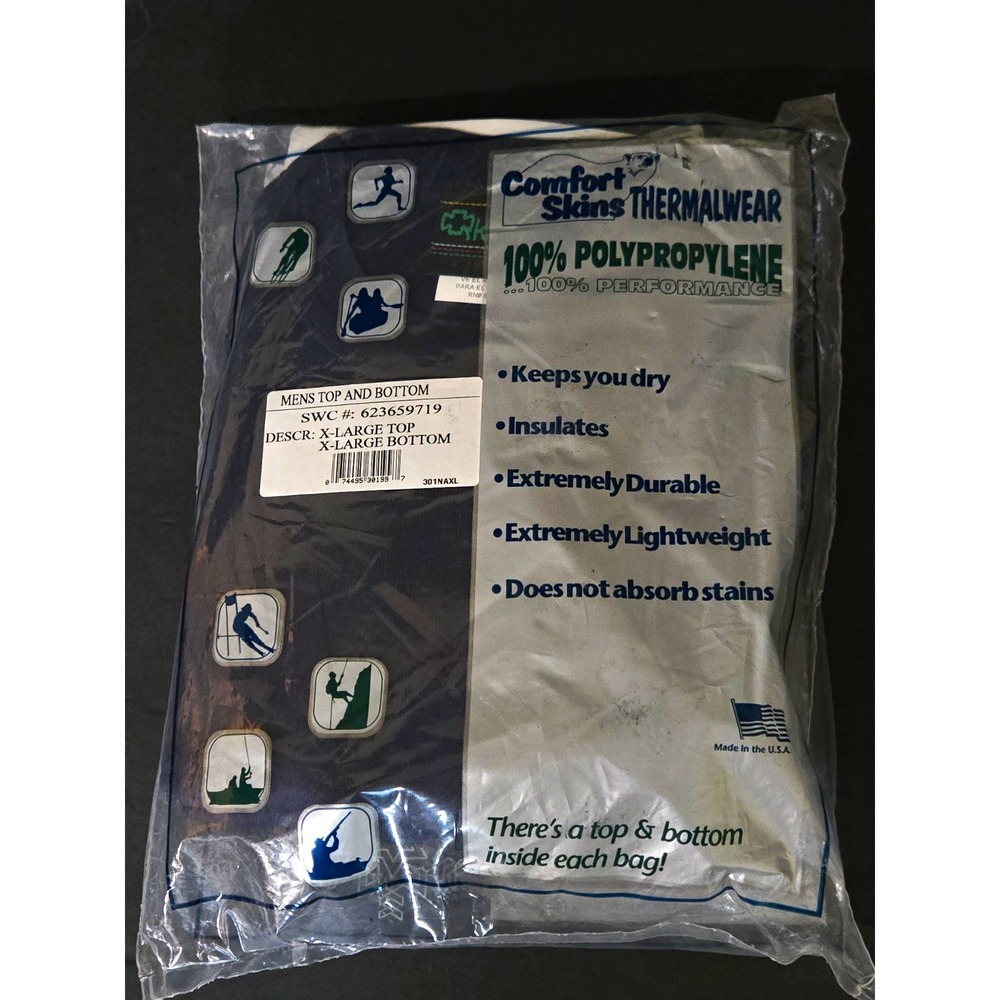 Vintage Kenyon Comfort Skins Thermal Underwear Men's XL Set 2pc New In Package